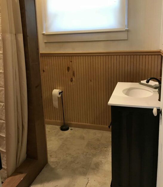 Bathroom next to Crawfish Room